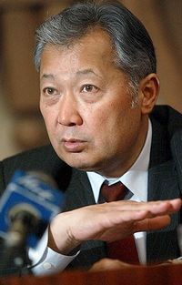 Президент Киргизии  К. Бакиев 
