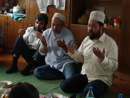 Имамы Аши и Усть-Катава (слева направо): Хатмулла Хуснуллин, Рамазан Махмудов, Шафиг Шагапов