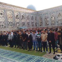 Иди Курбон в Соборной мечети Душанбе